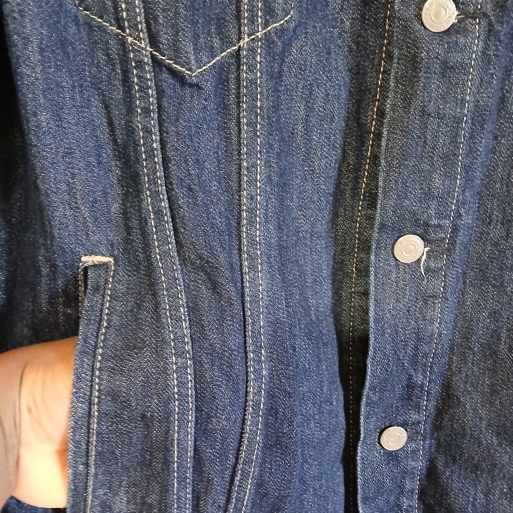 Vintage Levi's Blue Lightweight Jacket Classic Design Size XXL - Picture 5 of 8